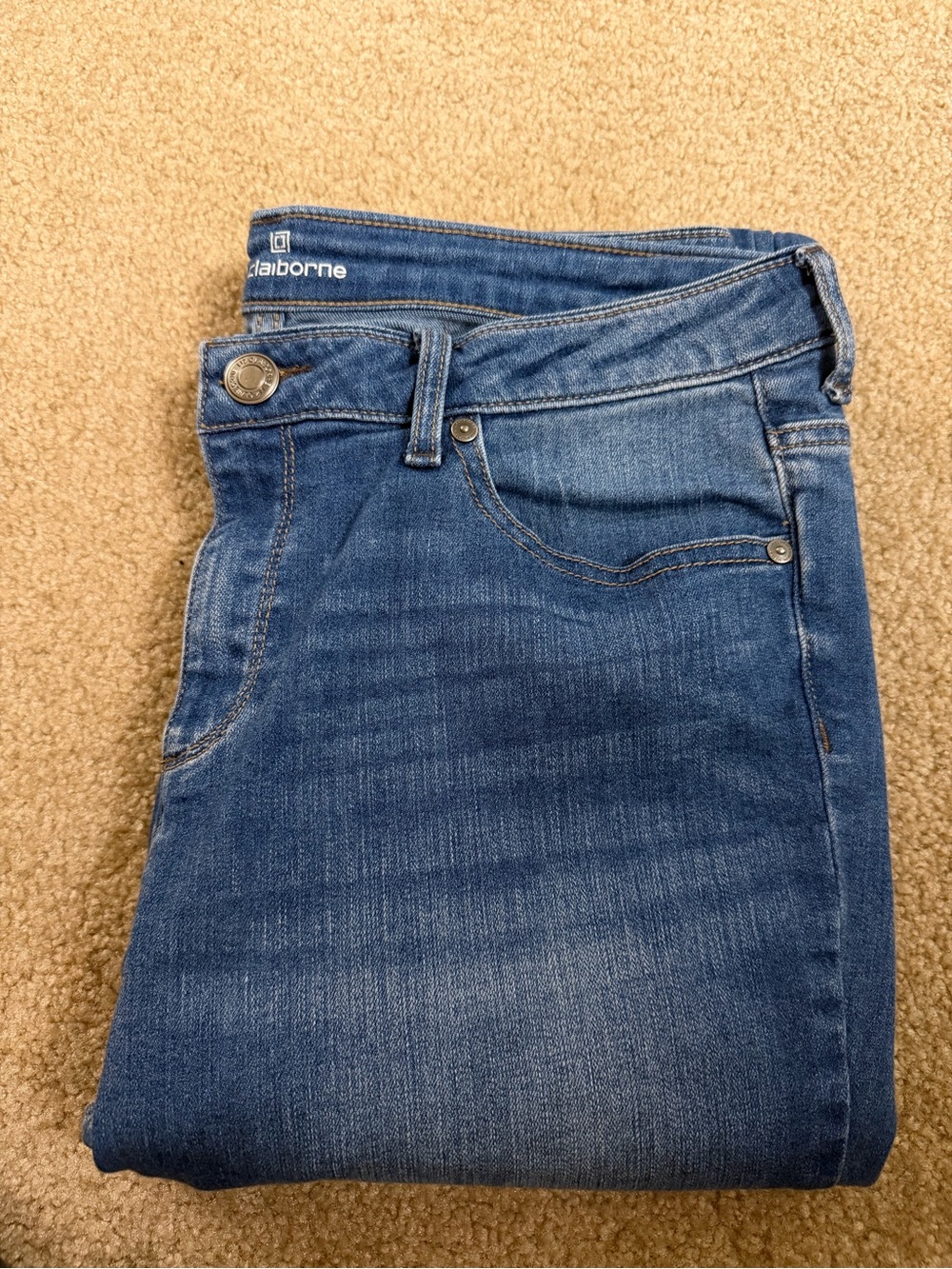 Liz Claiborne Original fit ankle length skinny jeans high waisted womens 12